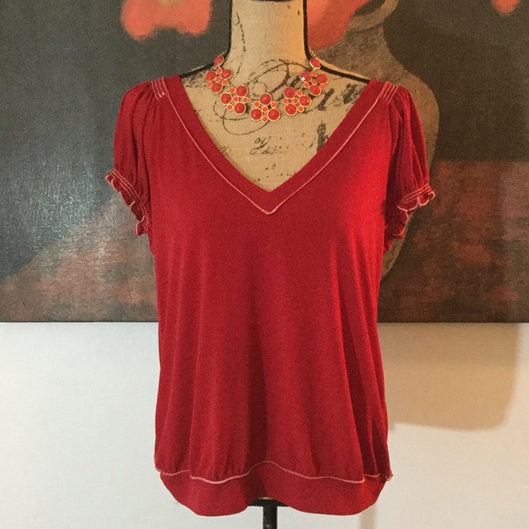 Red top by Studio M