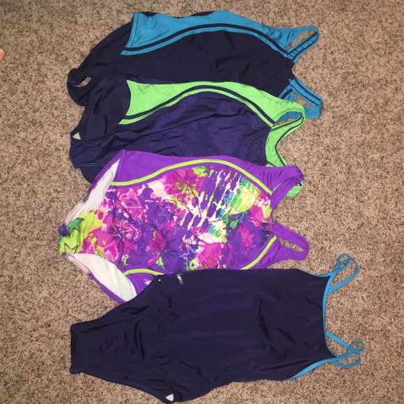 One Piece Swim Suit Set of 4 - Picture 1 of 2
