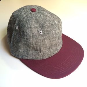 HUF- gray and burgundy