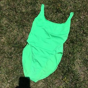 Neon Green Bathing Suit