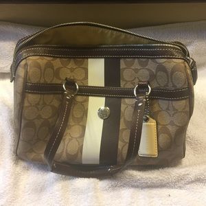 Coach bag - brown coach logo