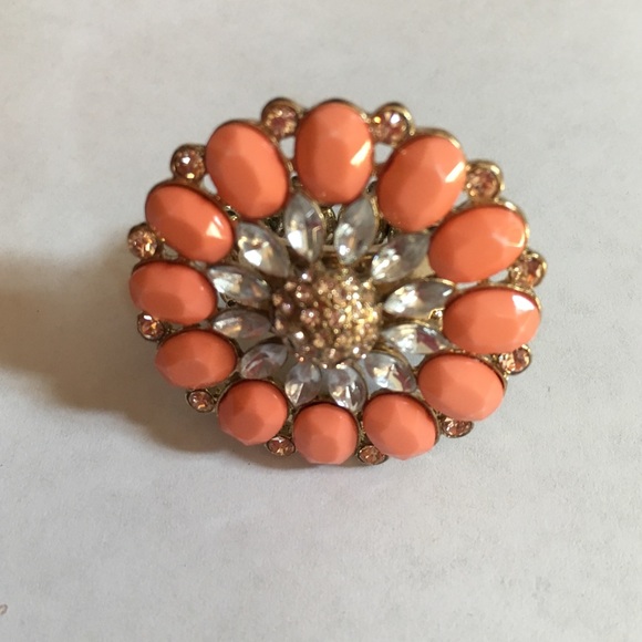 Orange flower ring