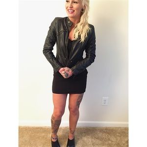 Faux leather Moto jacket