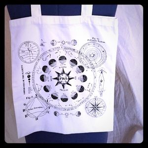 Brand new! H&M White cloth tote 14x15" with straps