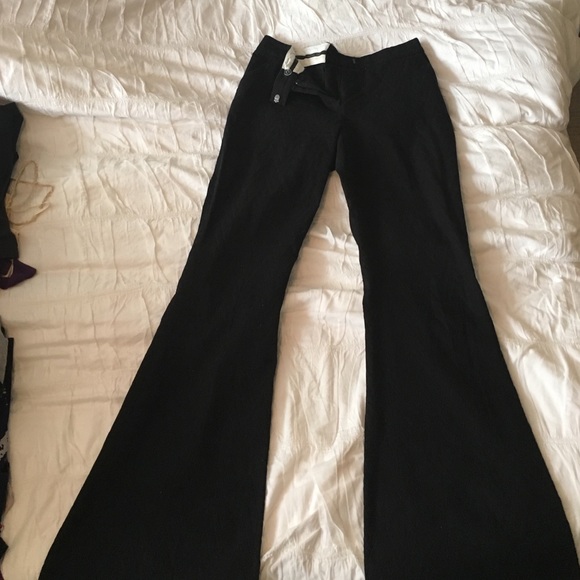 Black wide leg flare pants - Picture 1 of 2
