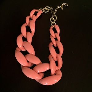 Peach chain link necklace