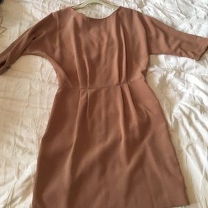 Nude color dress from top shop