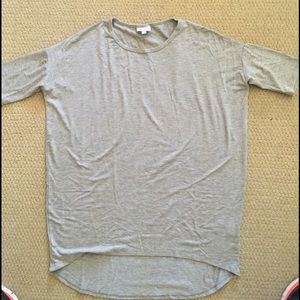 NWT Lularoe Gray XS Irma tee/tunic