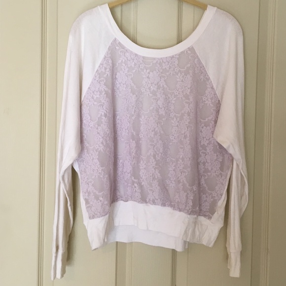 American Apparel lace raglan