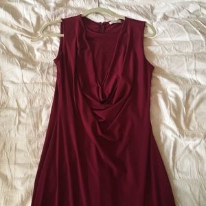 Dark red dress