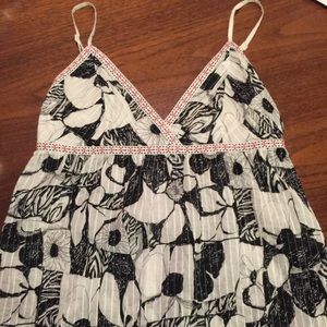 Floral spaghetti strap blouse