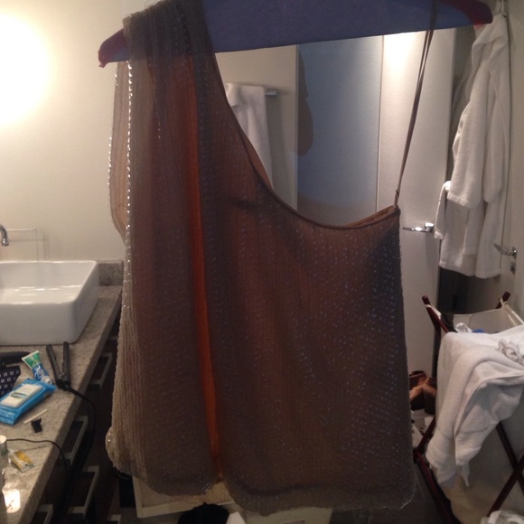 Alice and Olivia one shoulder top