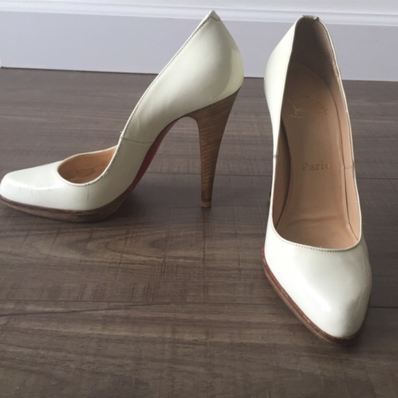 White Patent Leather Christian Louboutins