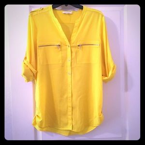 Yellow Calvin Klein Button-Down