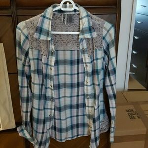 Plaid cowgirl top