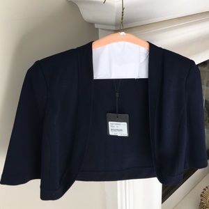 Mini-cardigan from St. John in navy blue