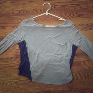 Grey long sleeve shirt