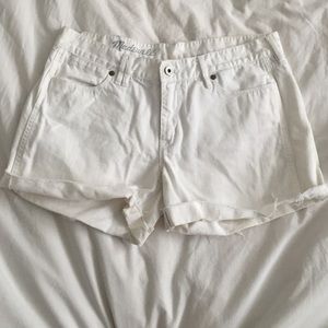 Madewell White Denim Shorts