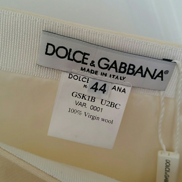 Nwt Dolce and Gabbana cream skirt - Picture 3 of 3