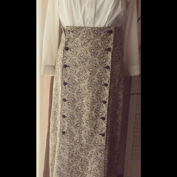 Vintage Style Paisley Skirt