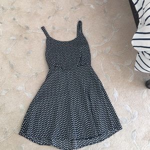 Black and white polka dot dress