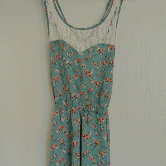 Wet Seal Floral Lace Romper