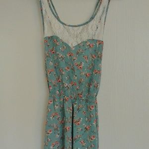 Wet Seal Floral Lace Romper