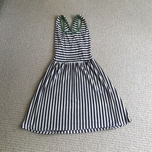 Black and white stripped dress