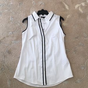Collared sleeveless blouse from Banana Republic