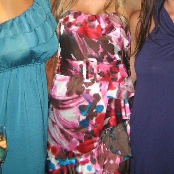 ✅SOLD✅👗Express Colorful Cocktail Dress