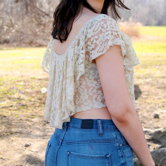 Urban Outfitters Kimchi Blue Lace Shirt