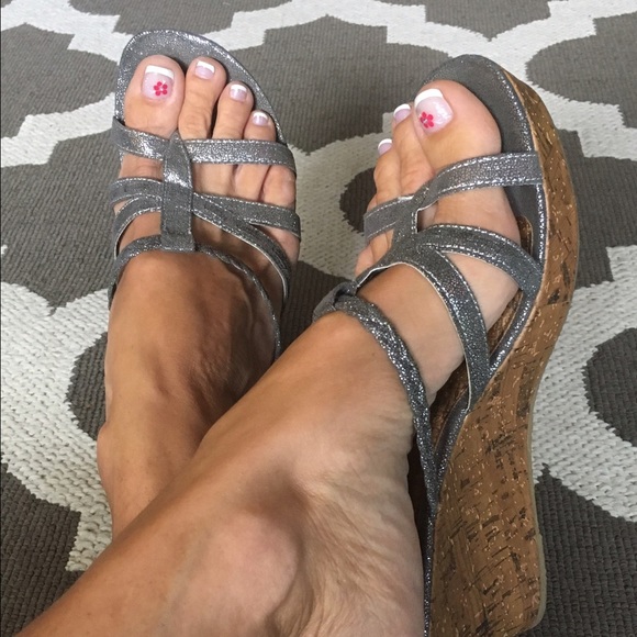Silver Wedges Sz 10