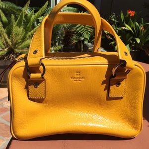 Kate spade bright yellow leather handbag