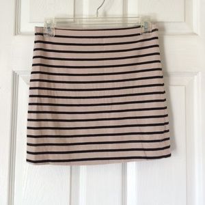 Striped mini skirt