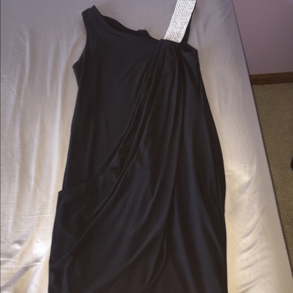 Tight, black formal dress!