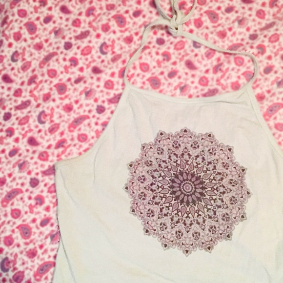 Brandy Melville Mandala Halter Top