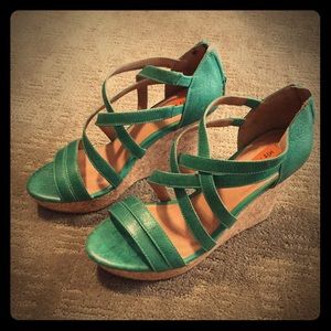 Miz Mooz - cork platform wedge sandals