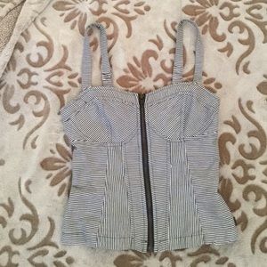 Striped Kendal and Kylie shirt