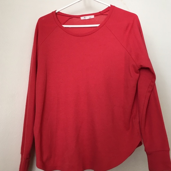 Red long sleeve shirt