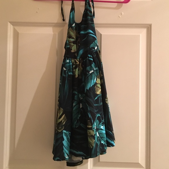 American Apparel Leaves Halter Dress