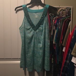 Gorgeous Lane Bryant Embellished Tank Top