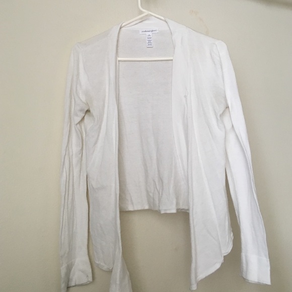 White cardigan