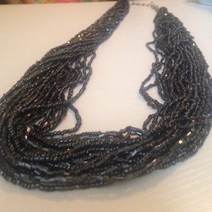 Dazzling long length beaded necklace