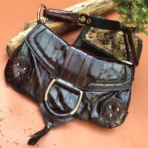 Dolce & Gabbana eel leather brown tote - Picture 4 of 4