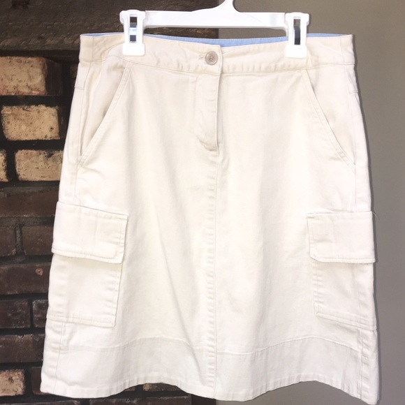 B. Moss Light tan chino Aline cargo skirt from Shasta's closet on