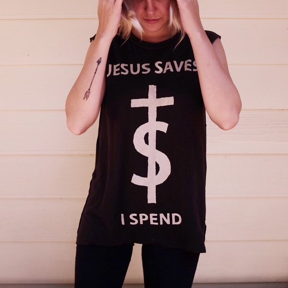Jesus Saves I Spend UNIF Muscle