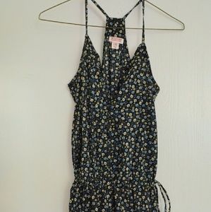 Navy Floral Romper