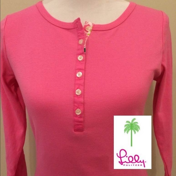 Lilly Pulitzer top 3/4 sleeve