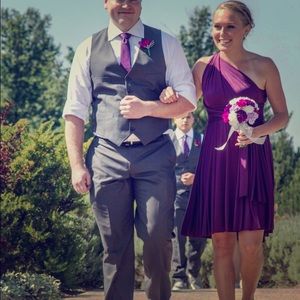 Purple convertible dress