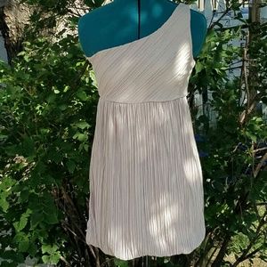 Greek cream short fun dress